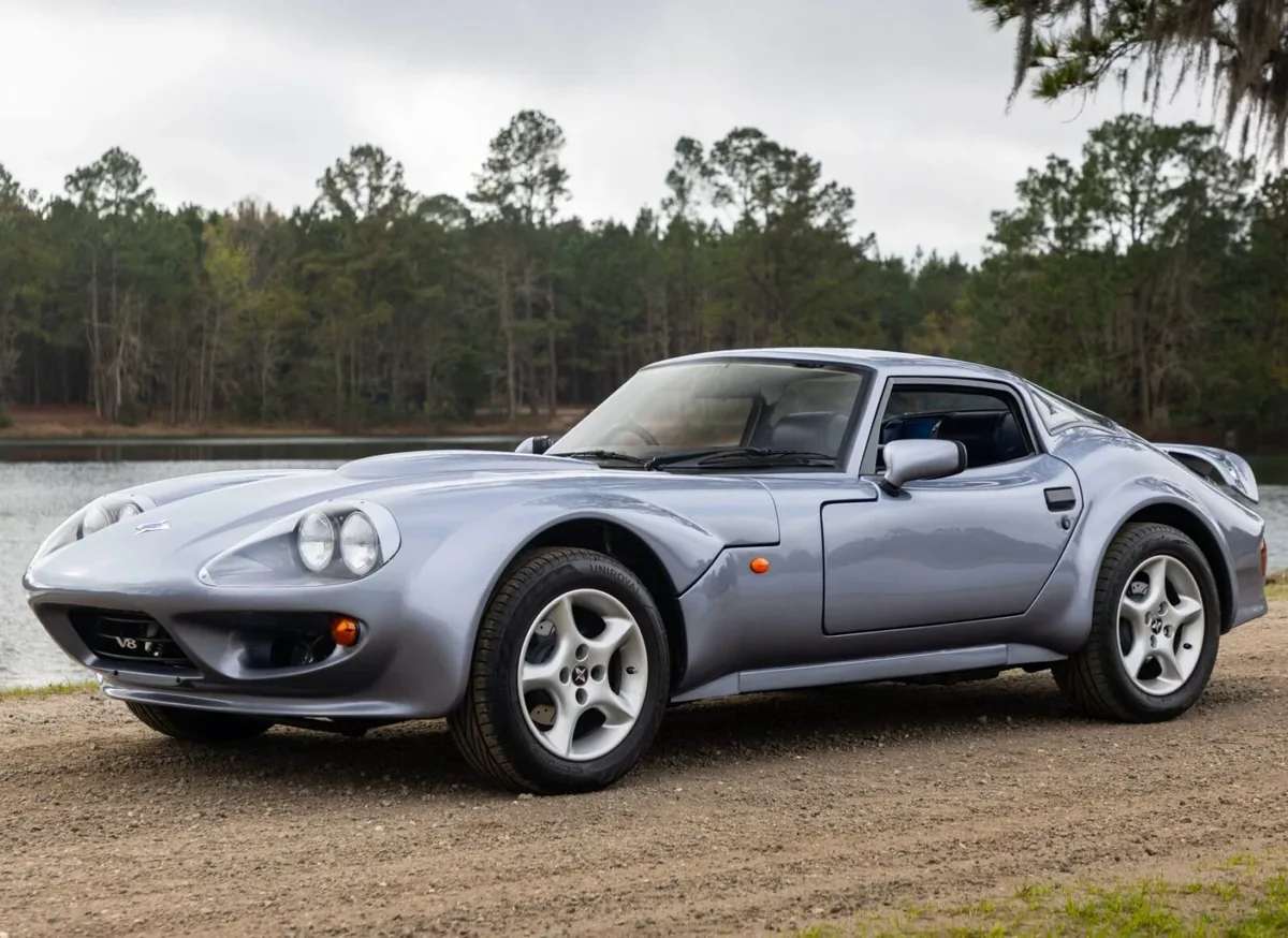 The Marcos Mantara, the marque's return to full factory production with Rover V8 power