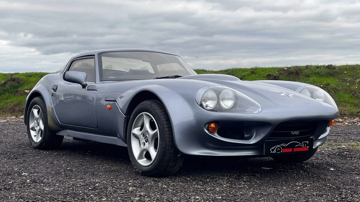The Marcos Mantaray, a softer, more modern restyle of the Mantara