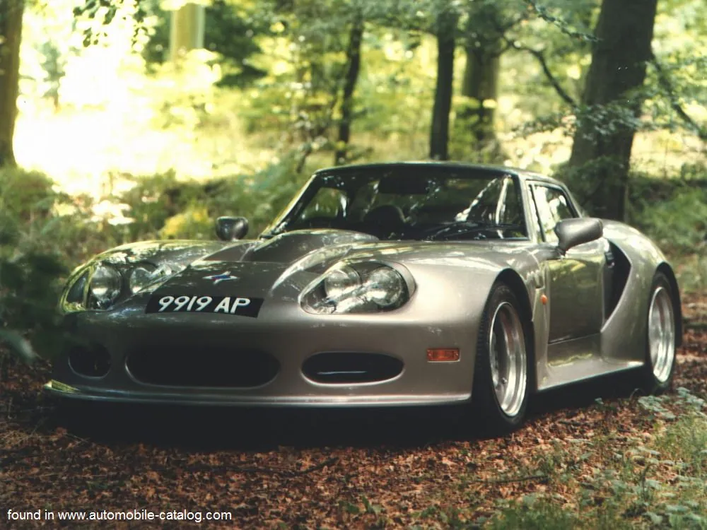 The Marcos Mantis road car, a street-legal version of the V8 Mantis Challenge racer